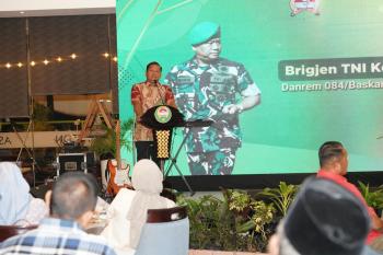 Ketua LDII Gresik Hadiri Silaturahim Danrem 084/Bhaskara Jaya Bersama Forkopimda di Aston Gresik
