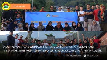 Asah Kemampuan Jurnalistik Pemuda LDII Gresik, DPD LDII Gresik Gelar Diklat Jurnalistik