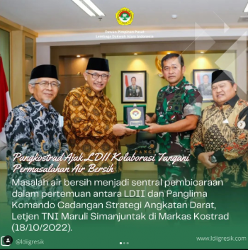 Pangkostrad Ajak LDII Kolaborasi Tangani Permasalahan Air Bersih