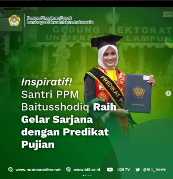 Inspiratif, Santri PPM Baitussodiq Raih Gelar Sarjana Dengan Predikat Pujian
