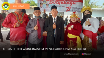 Ketua PC LDII Wringinanom Menghadiri Upacara HUT RI