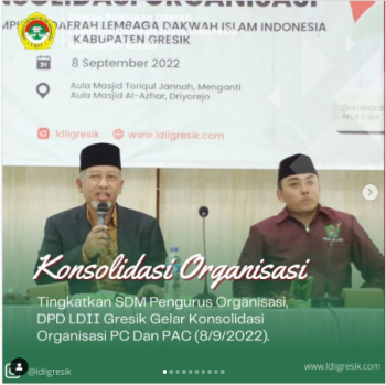 Tingkatkan Kualitas Pengurus Organisasi, DPD LDII Gresik Gelar Konsolidasi Organisasi