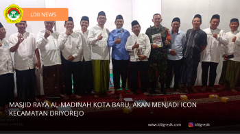 Masjid Raya Al-Madinah Kota Baru, akan menjadi Icon Kecamatan Driyorejo