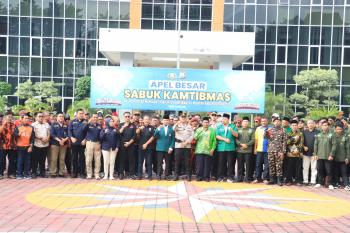 Ketua LDII Gresik Khusnul Hamidi Ajak Perkuat Silaturahim Ormas di Apel Sabuk Kamtibmas